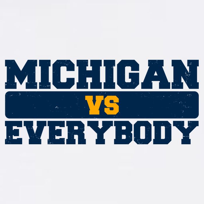 Michigan Versus Everybody Football Sports Fan Flatbill Hat