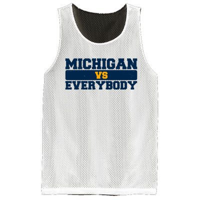 Michigan Versus Everybody Football Sports Fan Mesh Reversible Basketball Jersey Tank