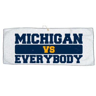 Michigan Versus Everybody Football Sports Fan Large Microfiber Waffle Golf Towel