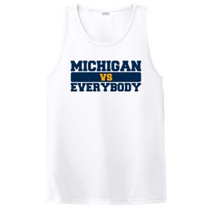 Michigan Versus Everybody Football Sports Fan PosiCharge Competitor Tank