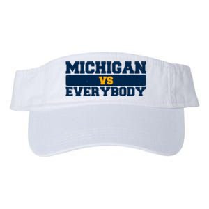 Michigan Versus Everybody Football Sports Fan Valucap Bio-Washed Visor