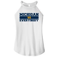 Michigan Versus Everybody Football Sports Fan Women's Perfect Tri Rocker Tank