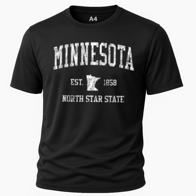 Minnesota Vintage Established Sports Design Cooling Performance Crew T-Shirt