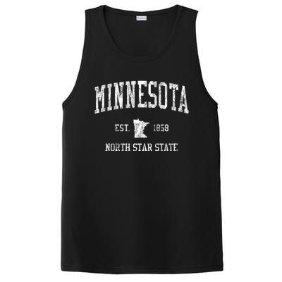 Minnesota Vintage Established Sports Design PosiCharge Competitor Tank