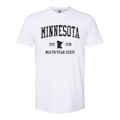 Minnesota Vintage Established Sports Design Softstyle CVC T-Shirt