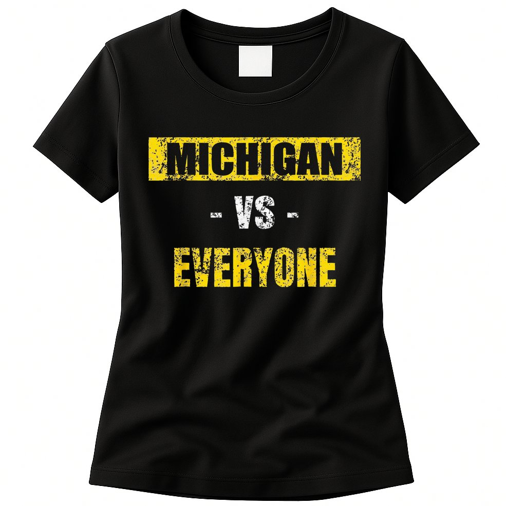 michigan vs everyone michigan revenge tour Womens T-Shirt