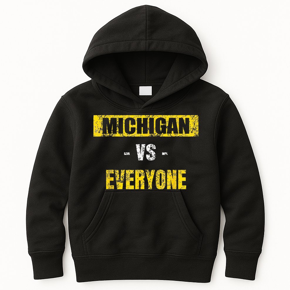 michigan vs everyone michigan revenge tour Kids Hoodie