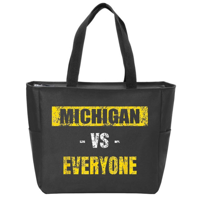 michigan vs everyone michigan revenge tour Zip Tote Bag