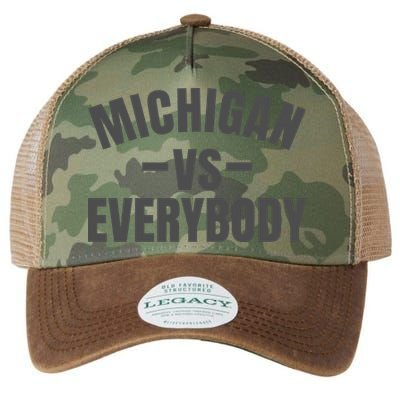 Michigan Verses Everybody Vs Graystyle Legacy Tie Dye Trucker Hat