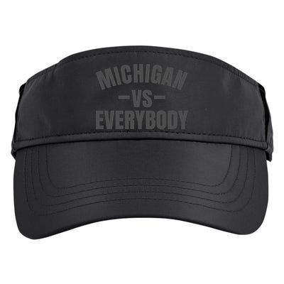 Michigan Verses Everybody Vs Graystyle Adult Drive Performance Visor