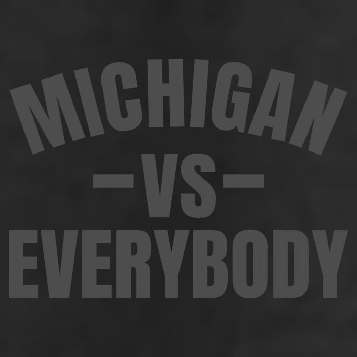 Michigan Verses Everybody Vs Graystyle Adult Drive Performance Visor