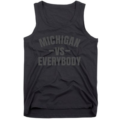 Michigan Verses Everybody Vs Graystyle Tank Top