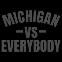 Michigan Verses Everybody Vs Graystyle Women's Perfect Tri Rocker Tank