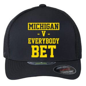 Michigan V Everybody Bet Flexfit Unipanel Trucker Cap