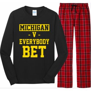 Michigan V Everybody Bet Long Sleeve Pajama Set