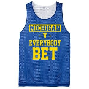 Michigan V Everybody Bet Mesh Reversible Basketball Jersey Tank