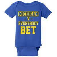 Michigan V Everybody Bet Baby Bodysuit