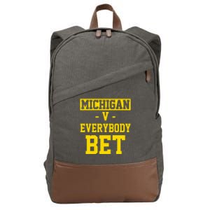 Michigan V Everybody Bet Cotton Canvas Backpack