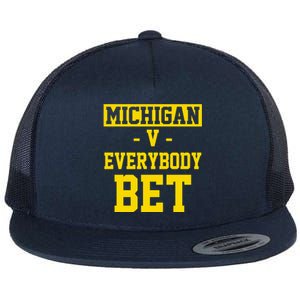 Michigan V Everybody Bet Flat Bill Trucker Hat