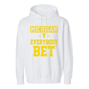 Michigan V Everybody Bet Garment-Dyed Fleece Hoodie