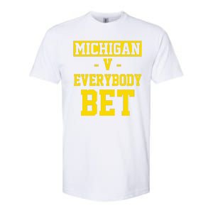 Michigan V Everybody Bet Softstyle CVC T-Shirt