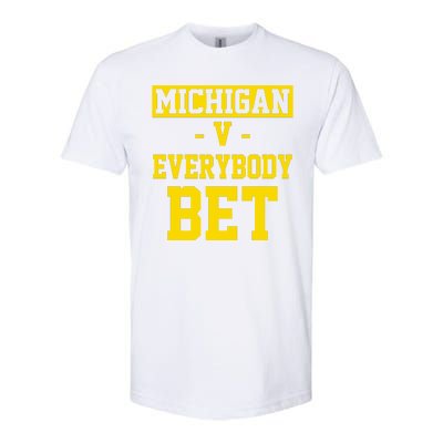 Michigan V Everybody Bet Softstyle® CVC T-Shirt