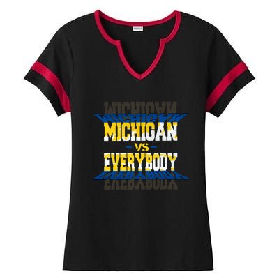 Michigan Vs. Everyone Ladies Halftime Notch Neck Tee