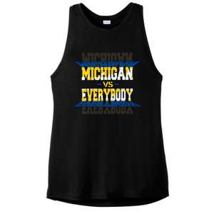 Michigan Vs. Everyone Ladies PosiCharge Tri-Blend Wicking Tank