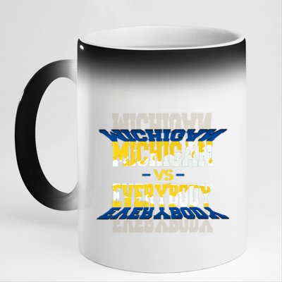 Michigan Vs. Everyone 11oz Black Color Changing Mug