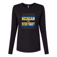 Michigan Vs. Everyone Womens Cotton Relaxed Long Sleeve T-Shirt