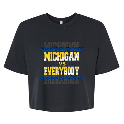 Michigan Vs. Everyone Bella+Canvas Jersey Crop Tee