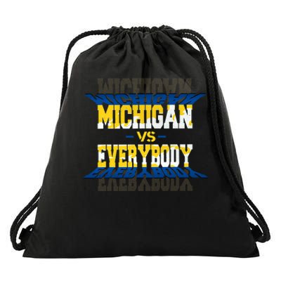 Michigan Vs. Everyone Drawstring Bag