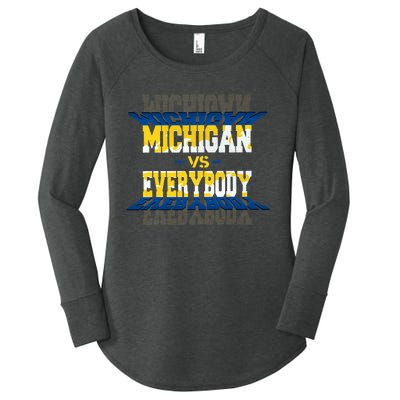 Michigan Vs. Everyone Women's Perfect Tri Tunic Long Sleeve Shirt