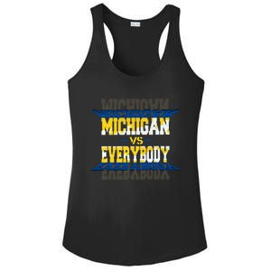 Michigan Vs. Everyone Ladies PosiCharge Competitor Racerback Tank