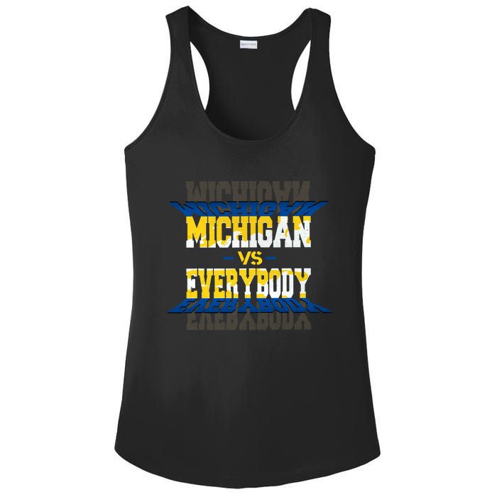 Michigan Vs. Everyone Ladies PosiCharge Competitor Racerback Tank