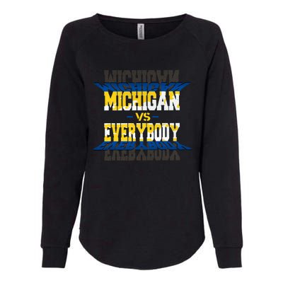 Michigan Vs. Everyone Womens California Wash Sweatshirt