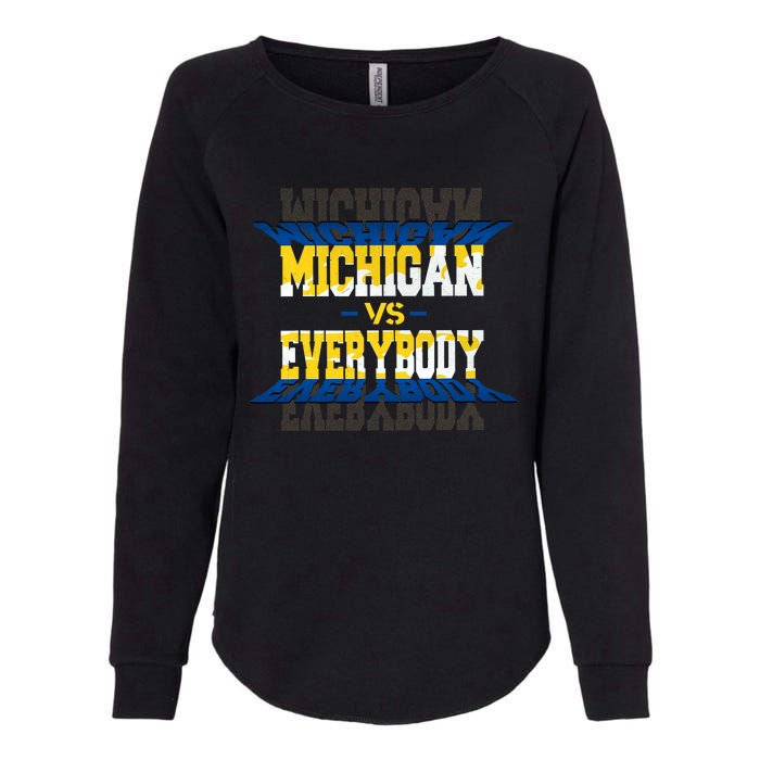 Michigan Vs. Everyone Womens California Wash Sweatshirt