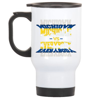 Michigan Vs. Everyone Stainless Steel Travel Mug