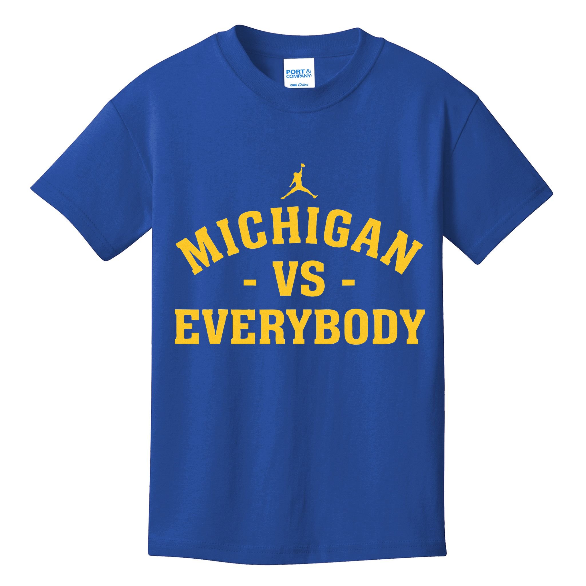 Michigan vs Everyone Everybody Quote Funny  Kids T-Shirt