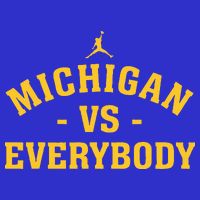 Michigan vs Everyone Everybody Quote Funny  Zip Tote Bag