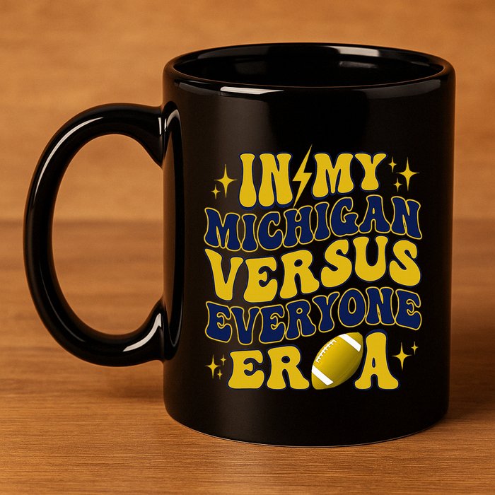 Michigan vs Everyone Everybody World  11oz C Handle Ceramic Mug