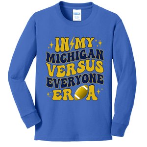 Michigan vs Everyone Everybody World  Kids Long Sleeve Shirt