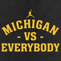 Michigan vs Everyone Everybody Quote Funny  Cool Comfort Performance Bucket Hat