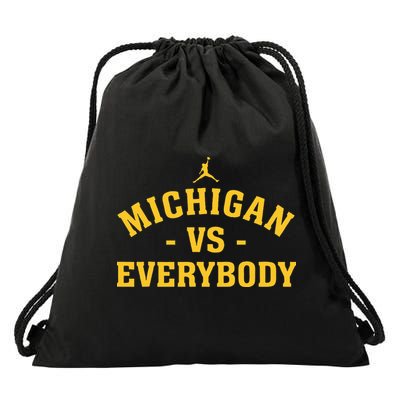 Michigan vs Everyone Everybody Quote Funny  Drawstring Bag