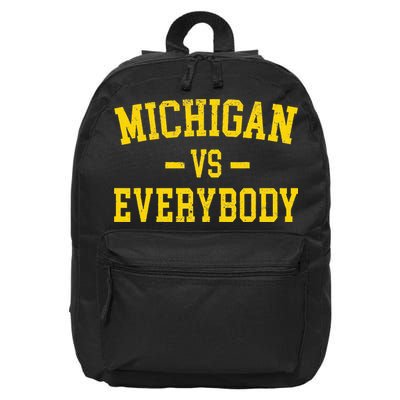 Michigan vs Everyone Everybody Quotes  16 in Basic Backpack