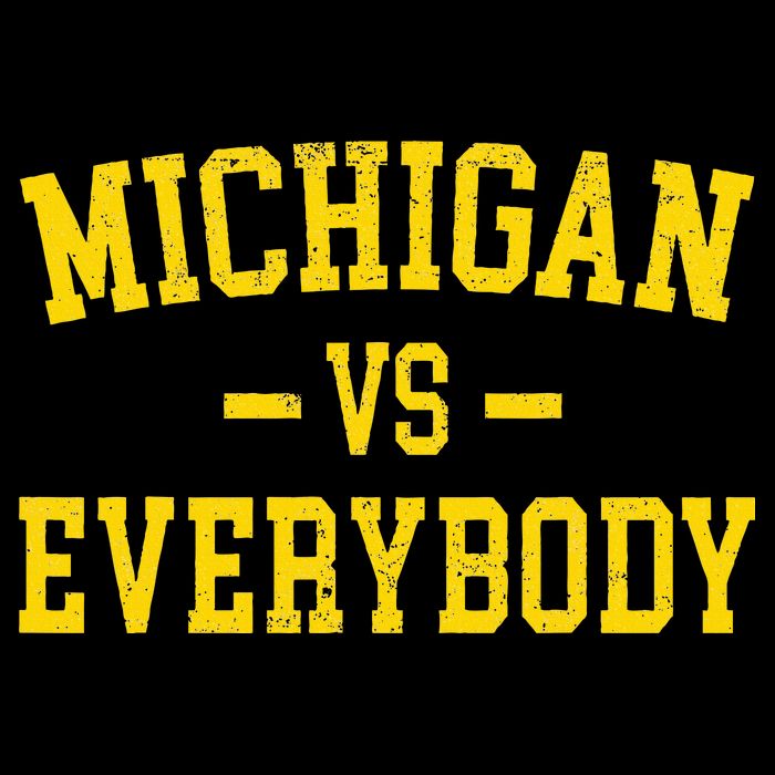 Michigan vs Everyone Everybody Quotes  16 in Basic Backpack