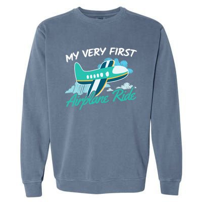 My Very First Plane Ride Garment-Dyed Sweatshirt