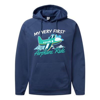 My Very First Plane Ride Performance Fleece Hoodie