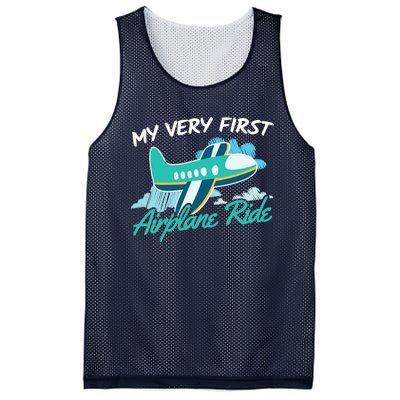 My Very First Plane Ride Mesh Reversible Basketball Jersey Tank