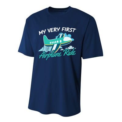 My Very First Plane Ride Performance Sprint T-Shirt